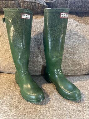 Hunter Women's Green Original Tall Rain Boots Size 8